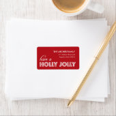 Holly Jolly Address Labels Adressaufkleber (Insitu)