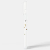 Holly Jolly AF | Shiny Gold Imitate Fotolage Scrip Case-Mate iPhone Hülle (Rückseite / Links)