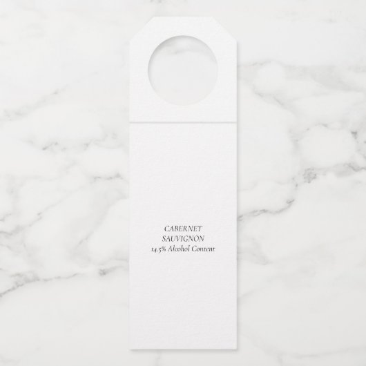 Holly Jolly AF | Shiny Gold Imitate Fotolage Scrip Flaschenanhänger (Rückseite)