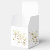 Holly Jolly AF | Shiny Gold Imitate Fotolage Scrip Geschenkschachtel (Geöffnet)