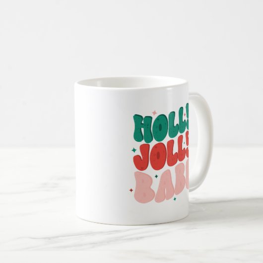Holly Jolly Babe Kaffeetasse (VorderseiteRechts)