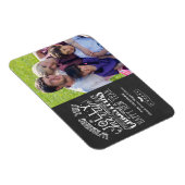 Holly Jolly Chalkboard Typografie Weihnachtsfest F Magnet (Rechte Seite)