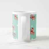 Holly Jolly Chiweenie Jumbo-Tasse (Rückseite)