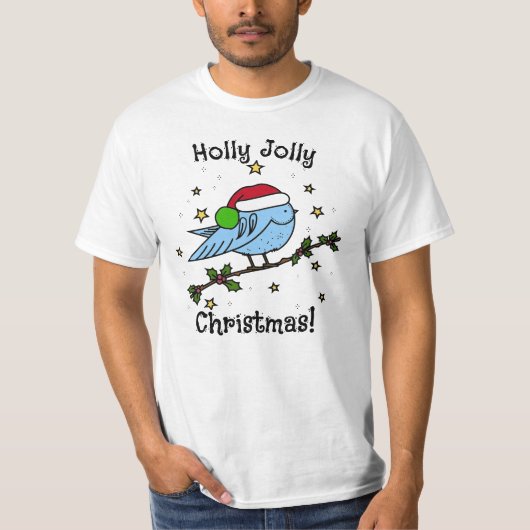 Holly Jolly Christmas Bird T-Shirt (Vorderseite)