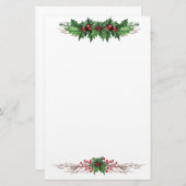 Holly Jolly Christmas Briefpapier (Vorne/Hinten)