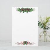 Holly Jolly Christmas Briefpapier (Stehend Vorderseite)