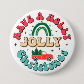 Holly Jolly Christmas Button (Vorderseite)