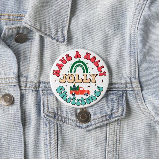 Holly Jolly Christmas Button (Beispiel)