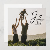 Holly Jolly Christmas Card Feiertagskarte (Vorne/Hinten)