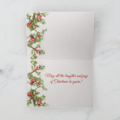 Holly, Jolly Christmas Card Feiertagskarte (Innenseite)