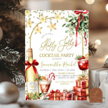 Holly Jolly Christmas Cocktail Champagne Party