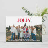 Holly Jolly Christmas Einladung (Stehend Vorderseite)