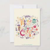 Holly Jolly Christmas Einladung (Rückseite)