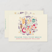 Holly Jolly Christmas Einladung (Vorne/Hinten)