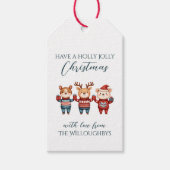 Holly Jolly Christmas Geschenkanhänger (Vorderseite)