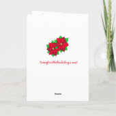 Holly Jolly Christmas Gingerbread House Karte (Rückseite)