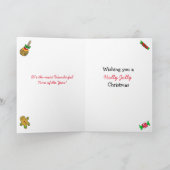 Holly Jolly Christmas Gingerbread House Karte (Innenseite)