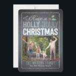 Holly Jolly Christmas Holiday Foto Cards Feiertagskarte<br><div class="desc">Feiern Sie die Saison mit dieser modernen und stilvollen Urlaubskarte von Berry Berry Sweet.</div>