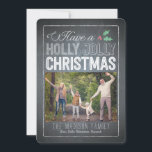 Holly Jolly Christmas Holiday Foto Cards Feiertagskarte<br><div class="desc">Feiern Sie die Saison mit dieser modernen und stilvollen Urlaubskarte von Berry Berry Sweet.</div>