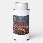 Holly Jolly Christmas Inspector Fun Selters Dosenkühler (Seltzer Rückseite)