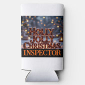 Holly Jolly Christmas Inspector Fun Selters Dosenkühler (Rückseite)