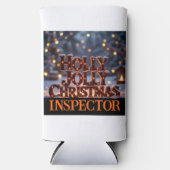 Holly Jolly Christmas Inspector Fun Selters Dosenkühler (Vorderseite)