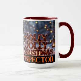 Holly Jolly Christmas Inspector Keepake Tasse
