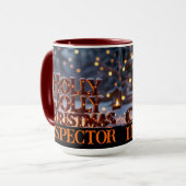 Holly Jolly Christmas Inspector Keepake Tasse (Vorderseite Links)