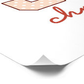 Holly Jolly Christmas Karierte Weihnachtstypografi Poster (Ecke)