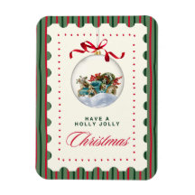 Holly Jolly Christmas Magnet