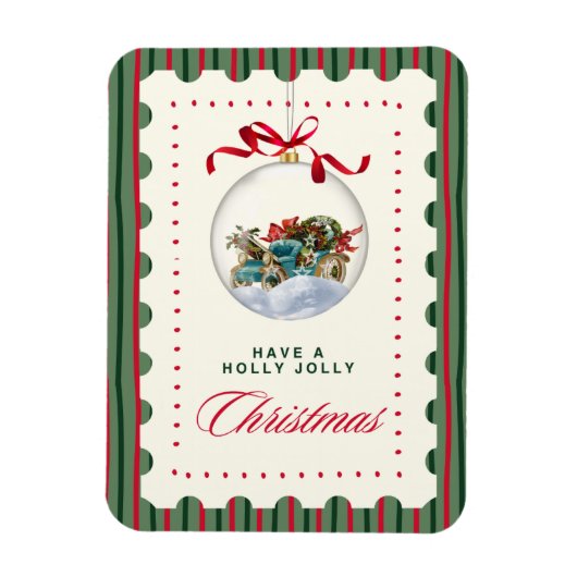 Holly Jolly Christmas Magnet (Vertikal)