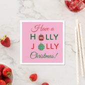 Holly Jolly Christmas napkin Serviette (Beispiel)