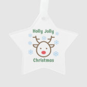 Holly Jolly Christmas Ornament (Rückseite)