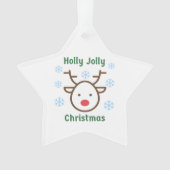 Holly Jolly Christmas Ornament (Vorderseite)
