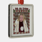 Holly Jolly Christmas Ornament Aus Metall (Rechts)