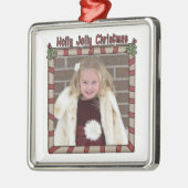 Holly Jolly Christmas Ornament Aus Metall (Links)