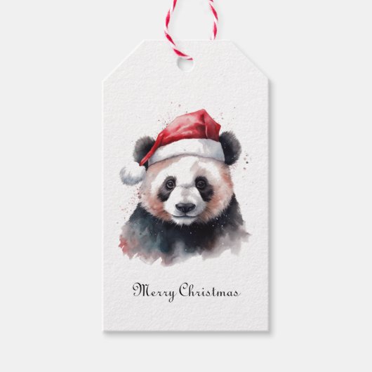 Holly Jolly Christmas Panda, Brauch Geschenkanhänger (Vorderseite)