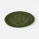 Holly Jolly Christmas Paper Tellers Pappteller (Schrägansicht)