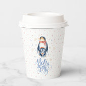Holly Jolly Christmas Pinguins Family Paper Cup Pappbecher (Rückseite)