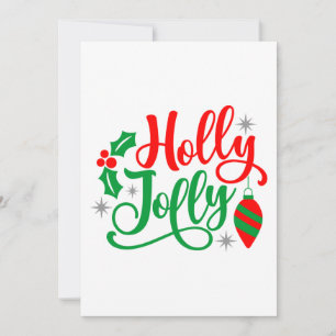 Holly Jolly Christmas Song Feiertagskarte