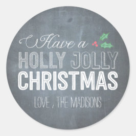 Holly Jolly Christmas Sticker oder Umschlag Aufkle
