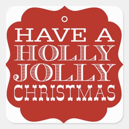 Holly Jolly Christmas Stickers (Vorderseite)