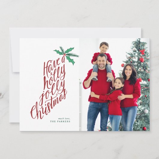 Holly Jolly Christmas Strumpf handbuchstabiert (Vorderseite)
