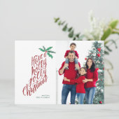 Holly Jolly Christmas Strumpf handbuchstabiert (Stehend Vorderseite)