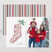 Holly Jolly Christmas Strumpf handbuchstabiert (Vorne/Hinten)