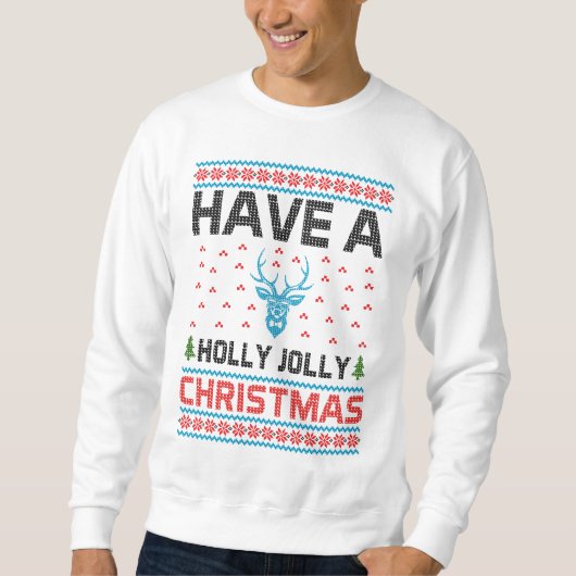 Holly Jolly Christmas Sweatshirt (Vorderseite)