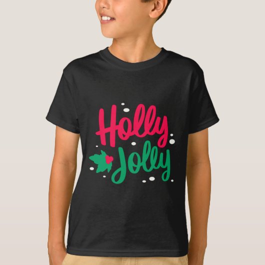Holly Jolly Christmas T-Shirt (Vorderseite)