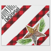 Holly Jolly Christmas Wrapping Paper Geschenkpapier (Flach)