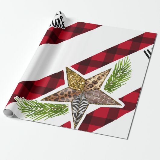 Holly Jolly Christmas Wrapping Paper Geschenkpapier (Ungerollt)
