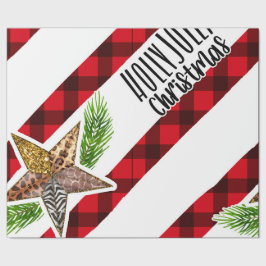 Holly Jolly Christmas Wrapping Paper Geschenkpapier